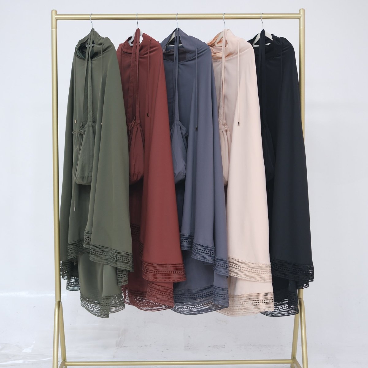 4 - Piece Nida Prayer Set with Lace Trim(MK031) - Mariam's Collection