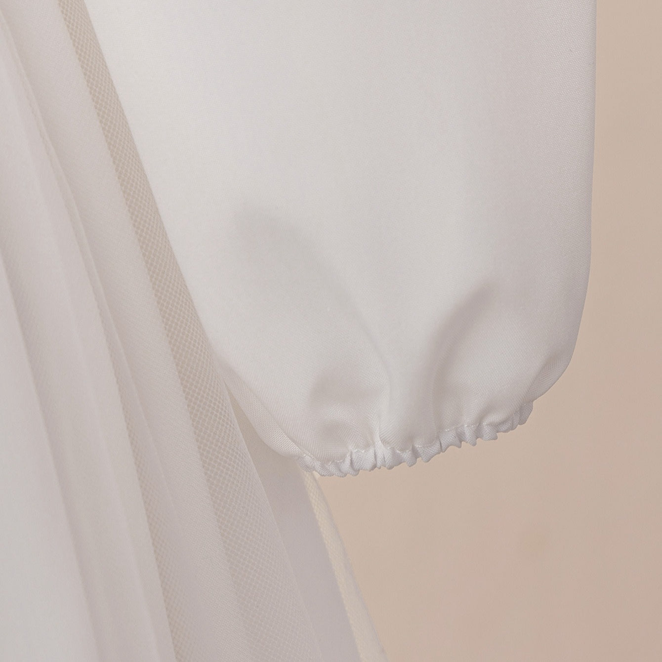 Girls Embroidered Princess Dress with Tulle Overlay(MKG022)