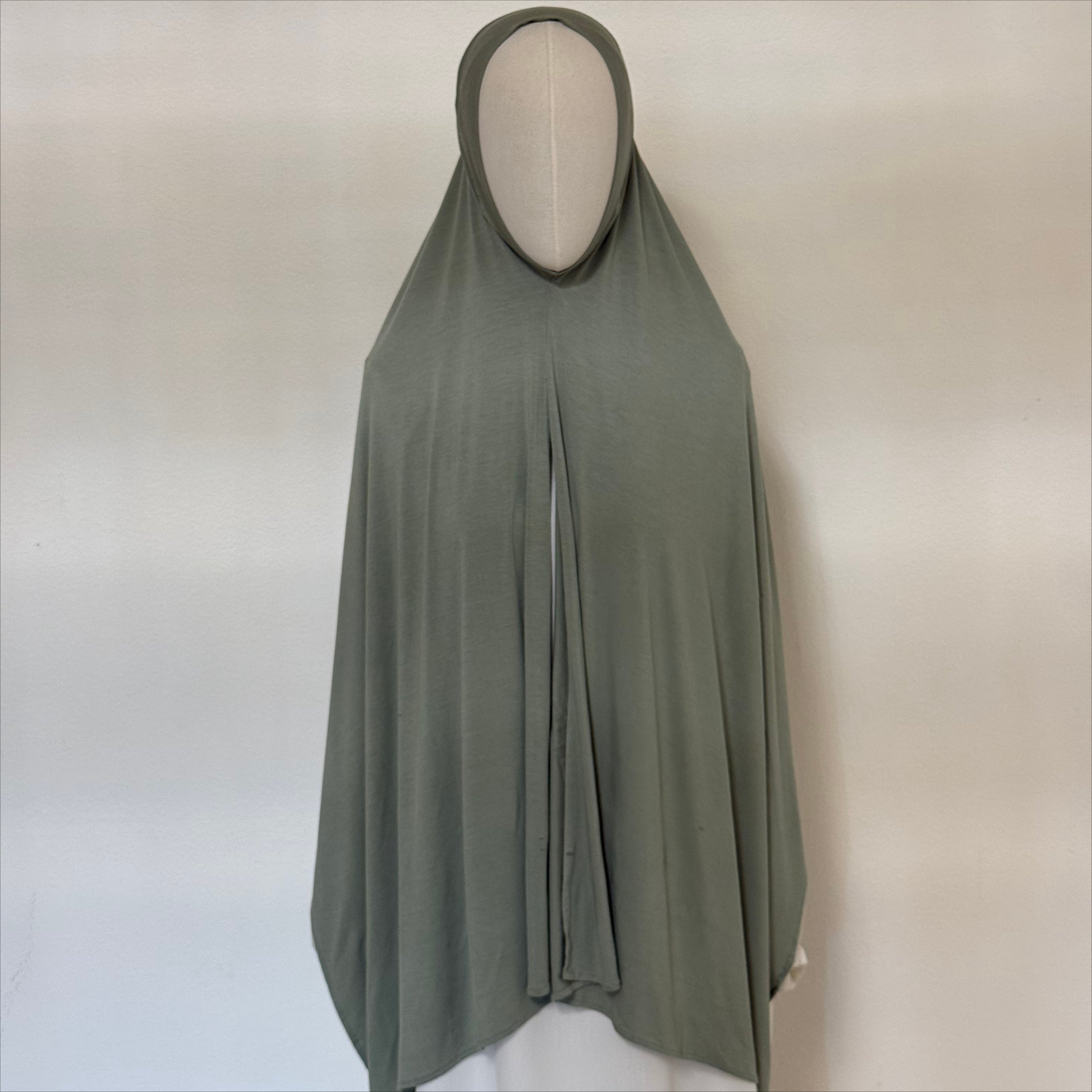 Cotton Modal Long Tail Hijab – Non-Slip, Breathable Instant Hijab (MH226)