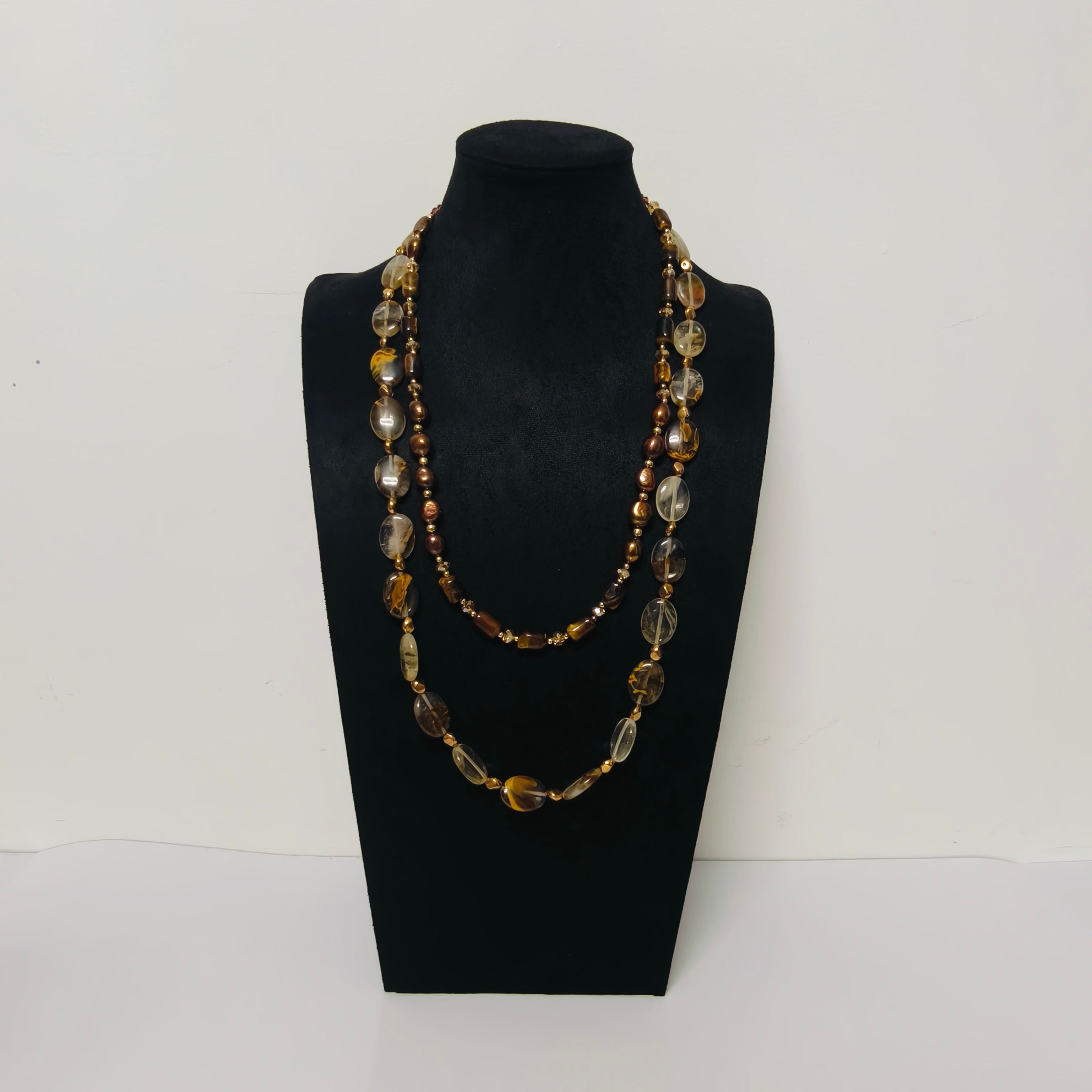 Versatile Adornment Stratified Brilliance Necklace Set (MAC344)
