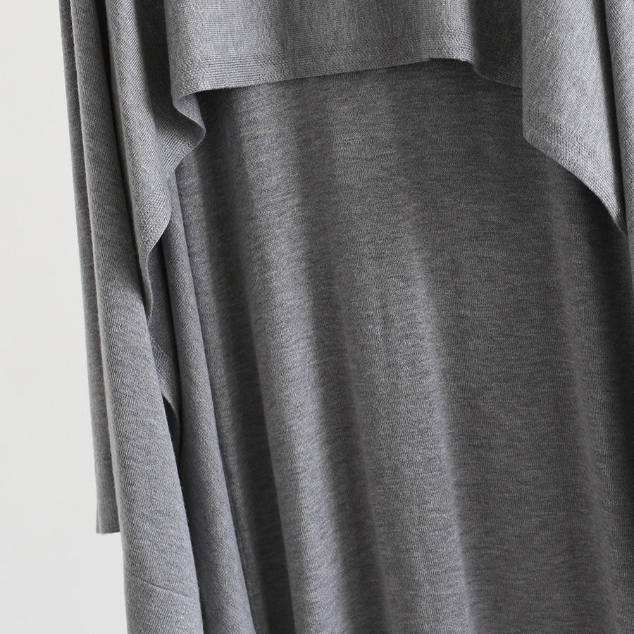 French-Style Two-Piece with Draped Poncho(MS310)