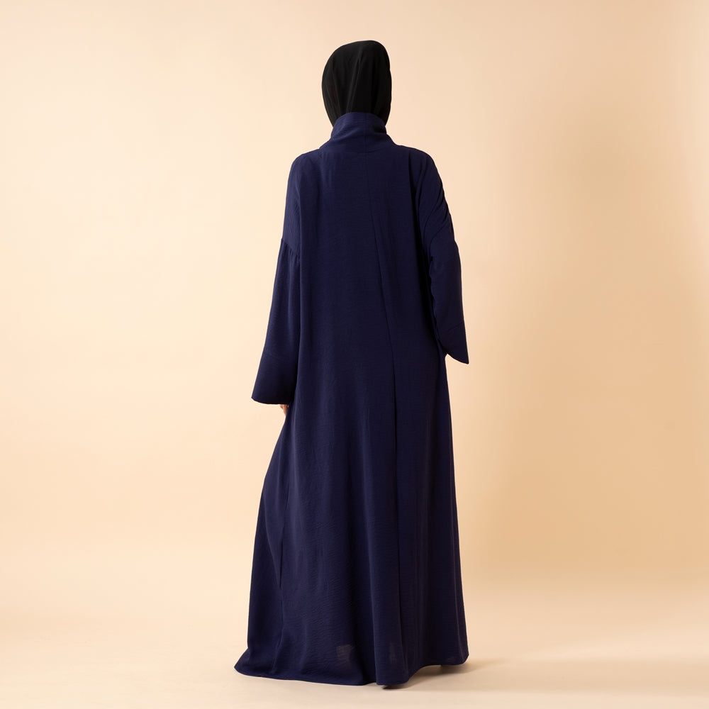 Everyday Crepe Turtleneck Abaya – Relaxed Fit for All Seasons(MA384)