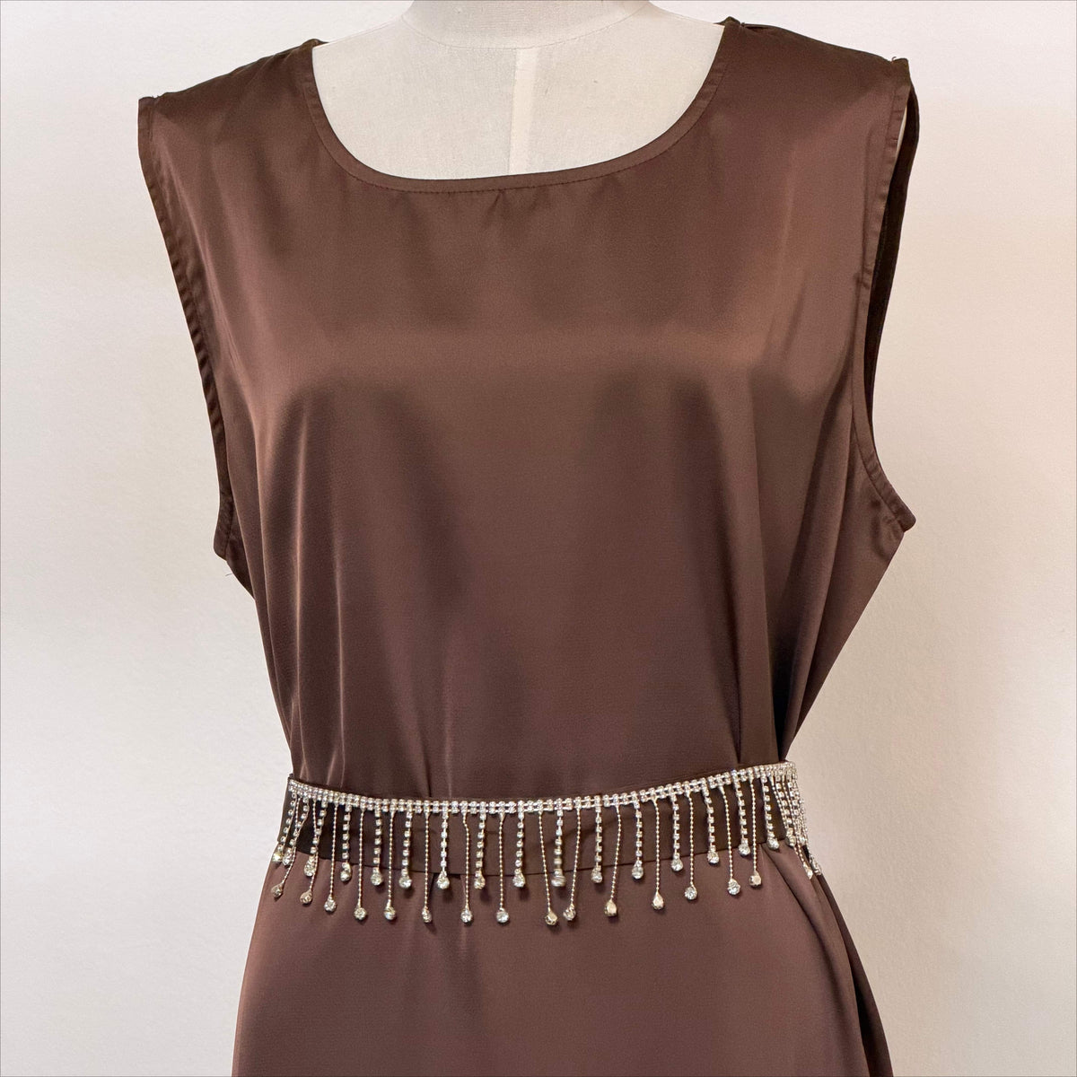 Archive Piece Satin-Look Long Robe Three-Piece Set - MP067 (Size M Only)