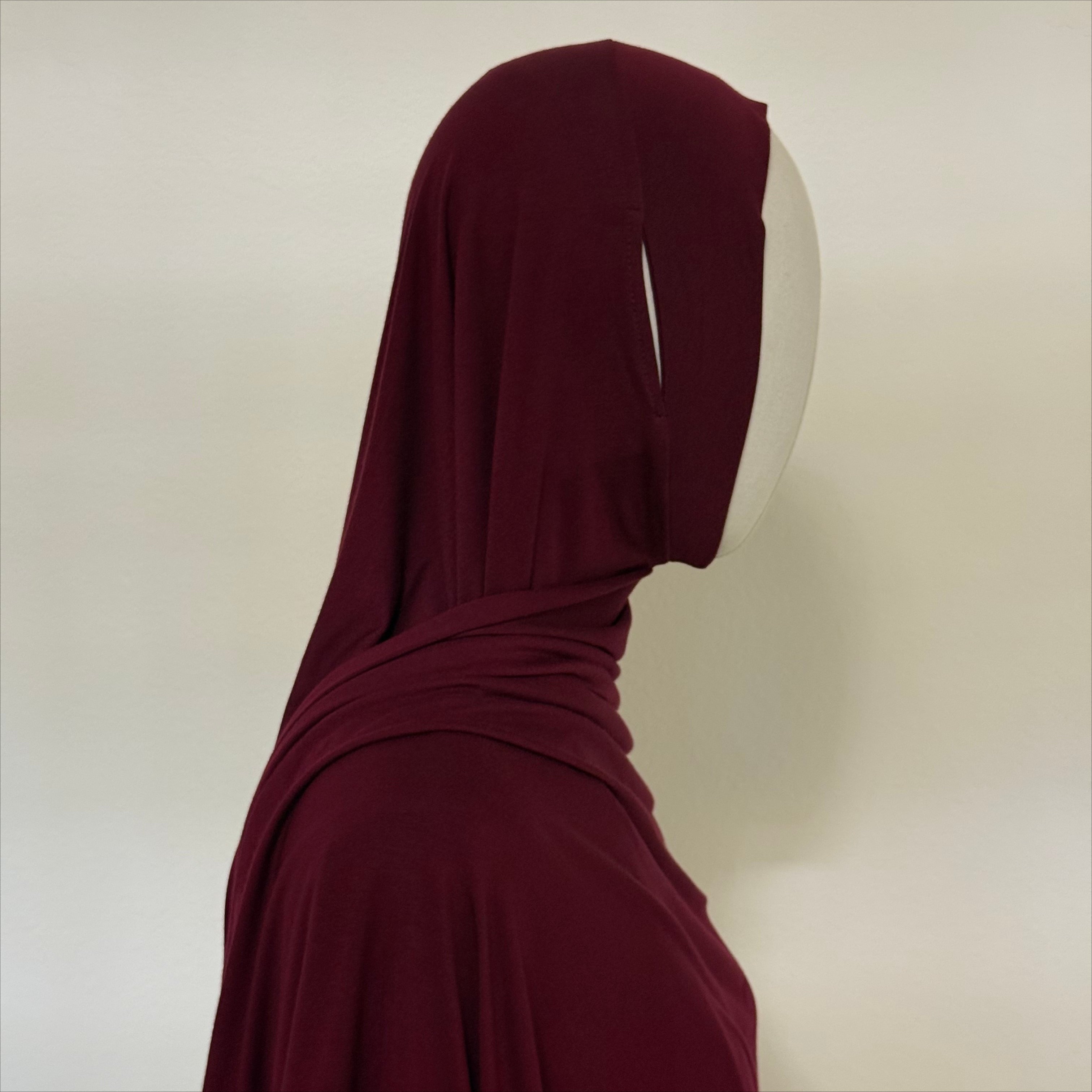 Cotton Modal Long Tail Hijab – Non-Slip, Breathable Instant Hijab (MH226)