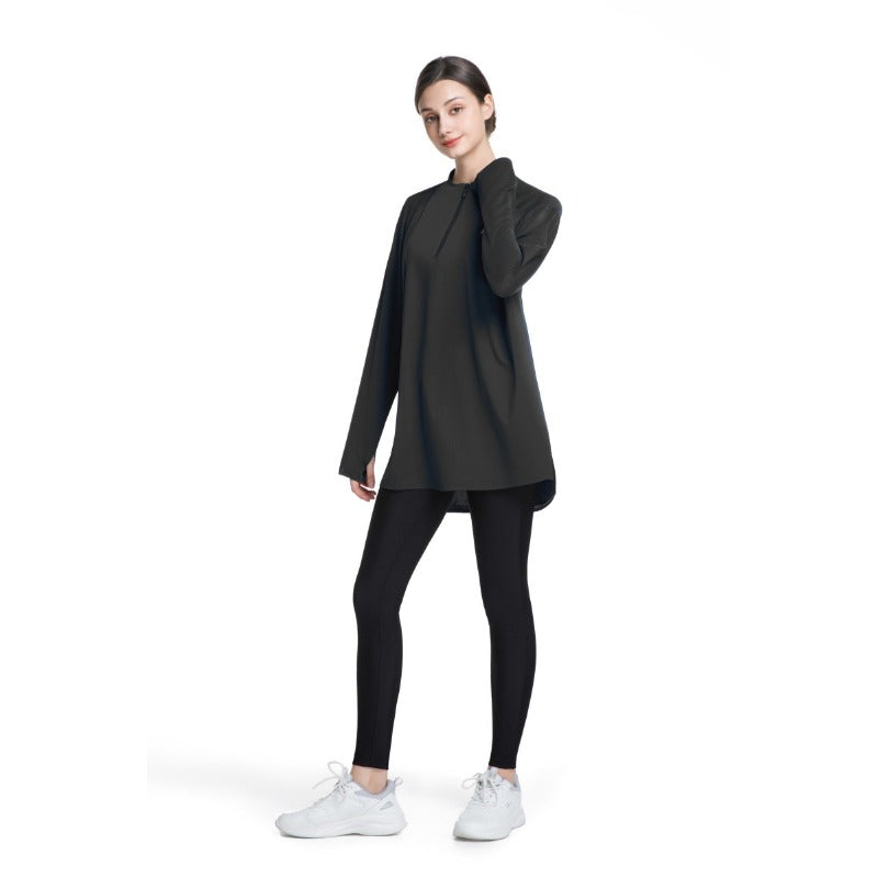 Women's Quick Dry Half Zip Running Top(MS115)