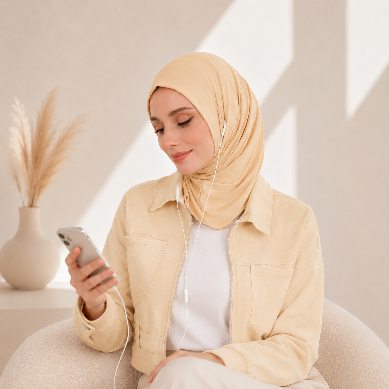 Premium Cotton Modal Hijab Undercap — Tie-Strap & Sports Friendly (MH223)