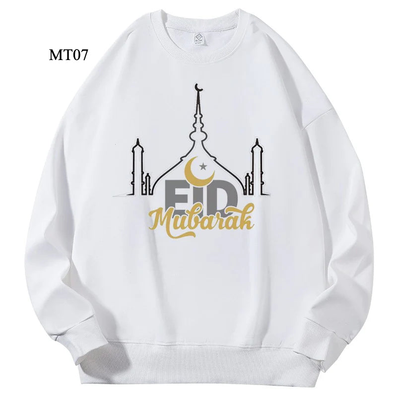 Ramadan Keffiyeh Customizable Sweatshirt for Adults – High-Quality, No-Hood Design (MTC003)