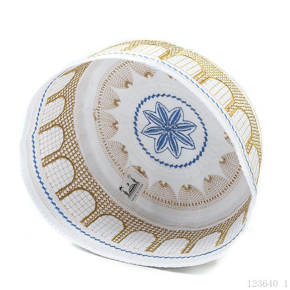 Embroidered Kufi Prayer Cap(MR088)