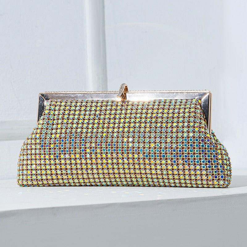 Handmade Rhinestone Crystal Evening Clutch Bag – Luxury Sparkling Party Handbag (MAC487)