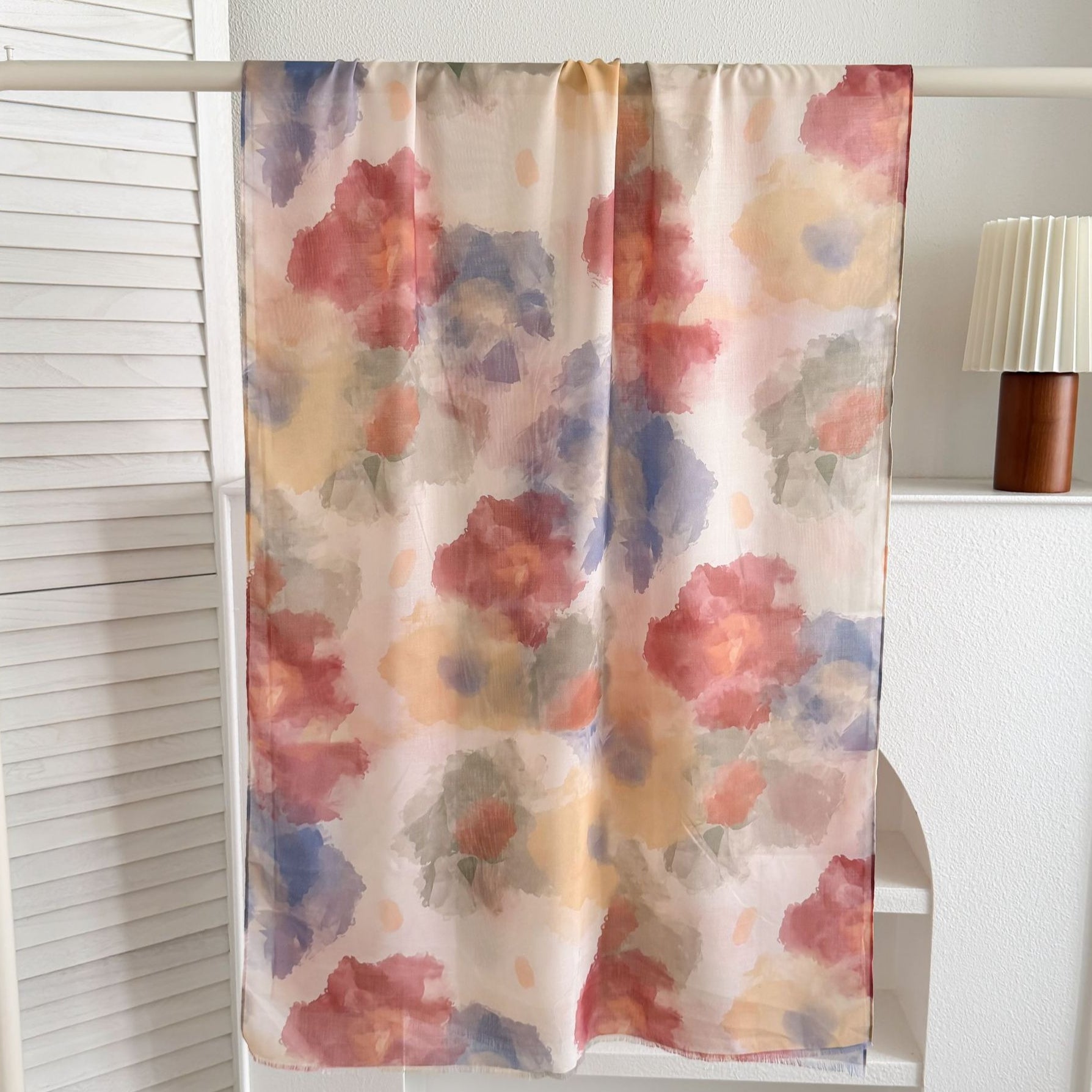 Watercolour & Tie-Dye Print Lightweight Hijab Scarf(MH257)