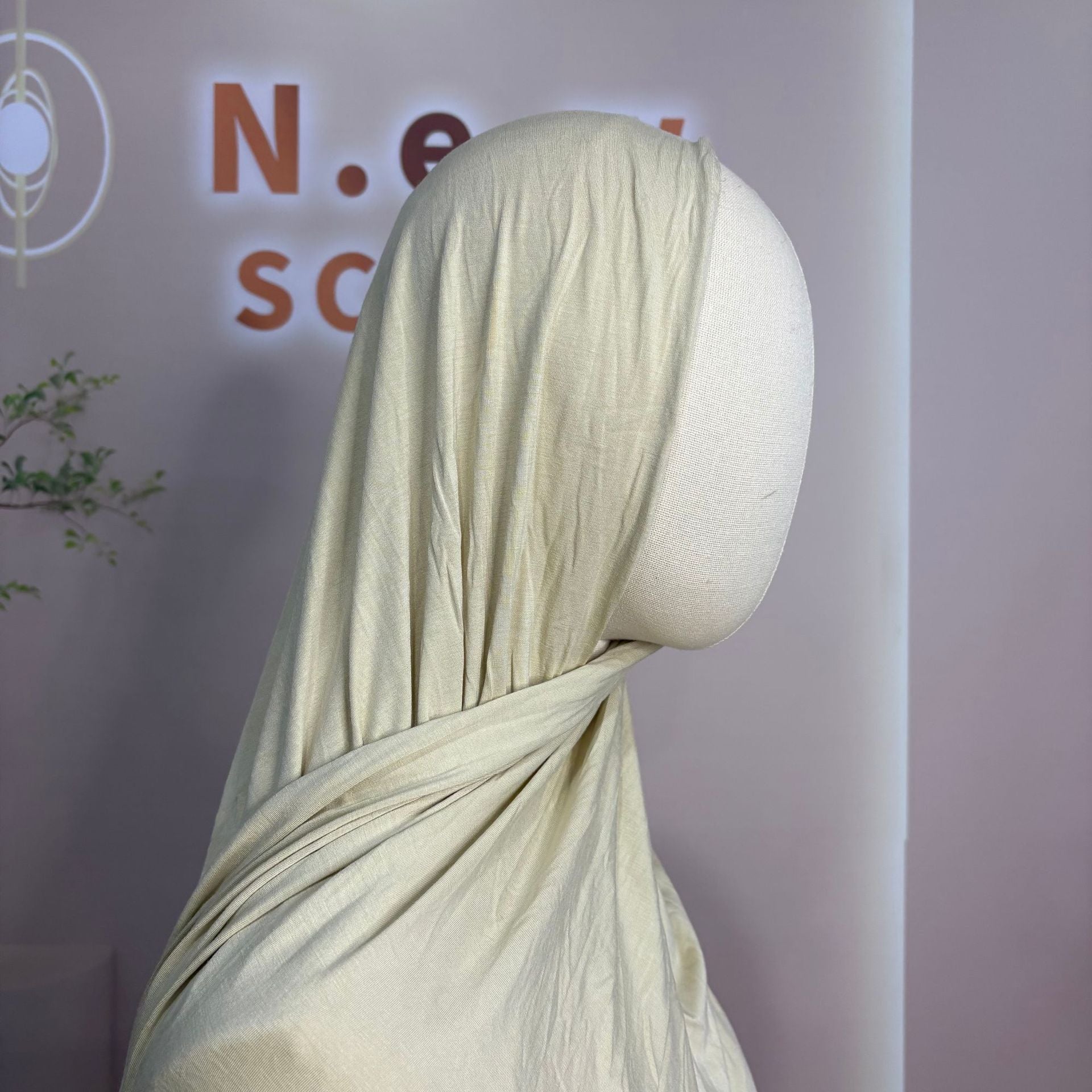 Bamboe Jersey Hijab Sjaal (MH255)