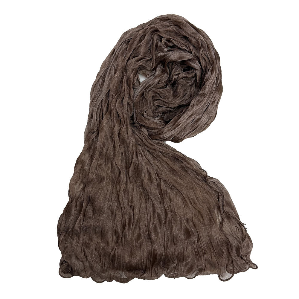 Crinkle Organza Hijab Scarf(MH222)