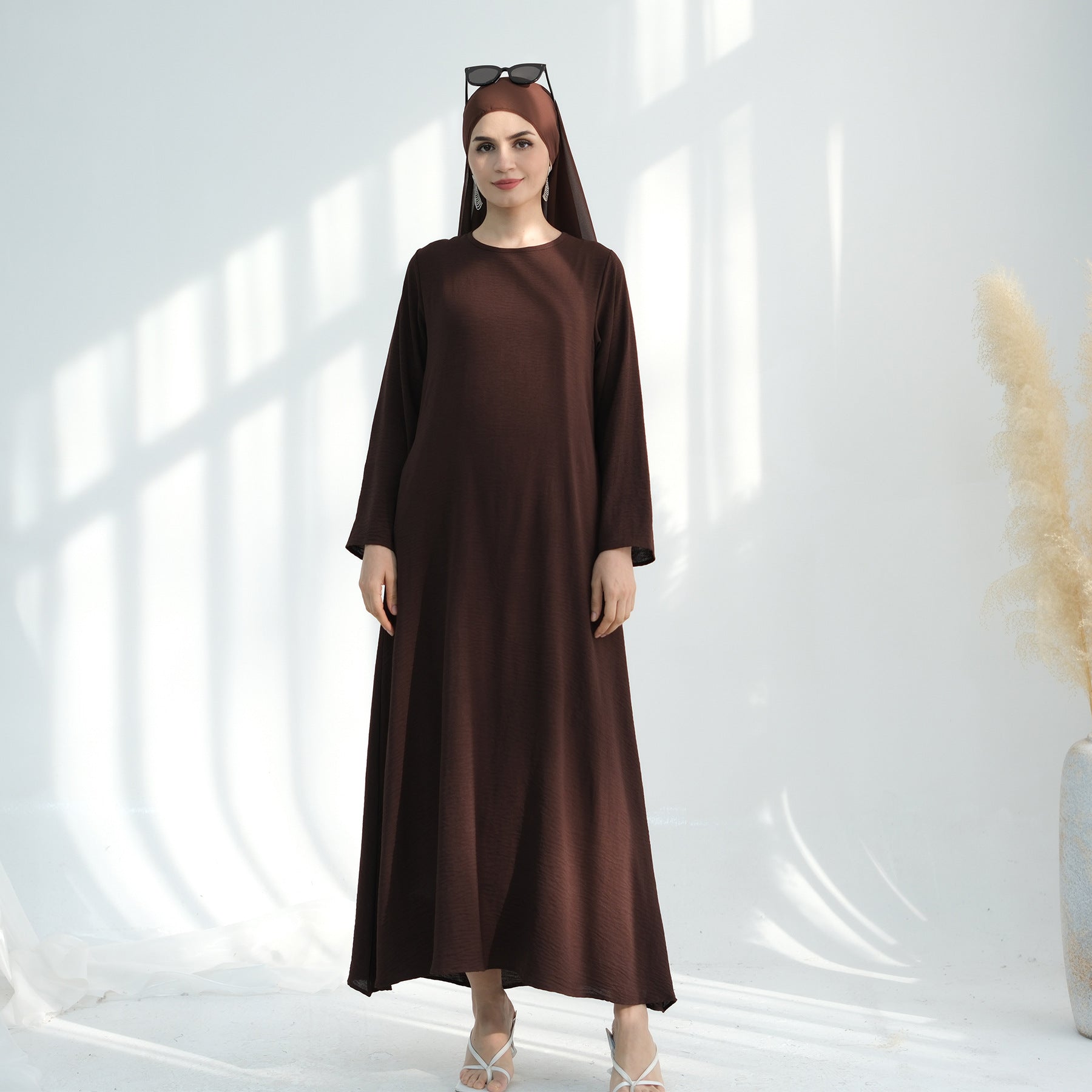 Premium Chiffon 3-Piece Set Abaya(MOA231)