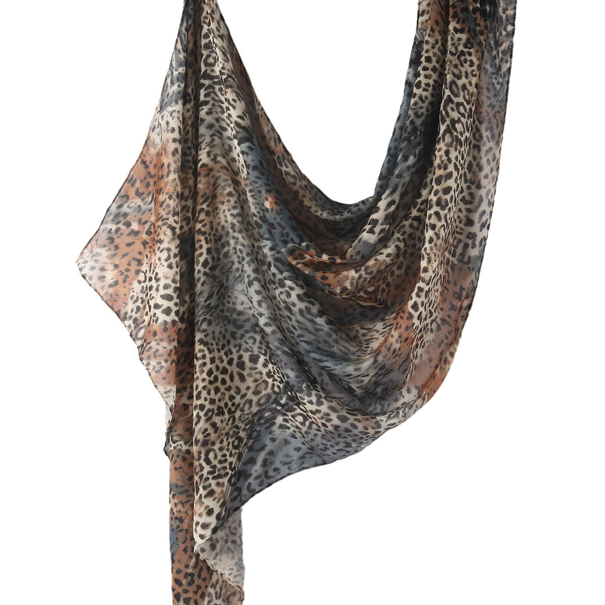 Versatile Leopard Print Fashionable Hijab (MH164)