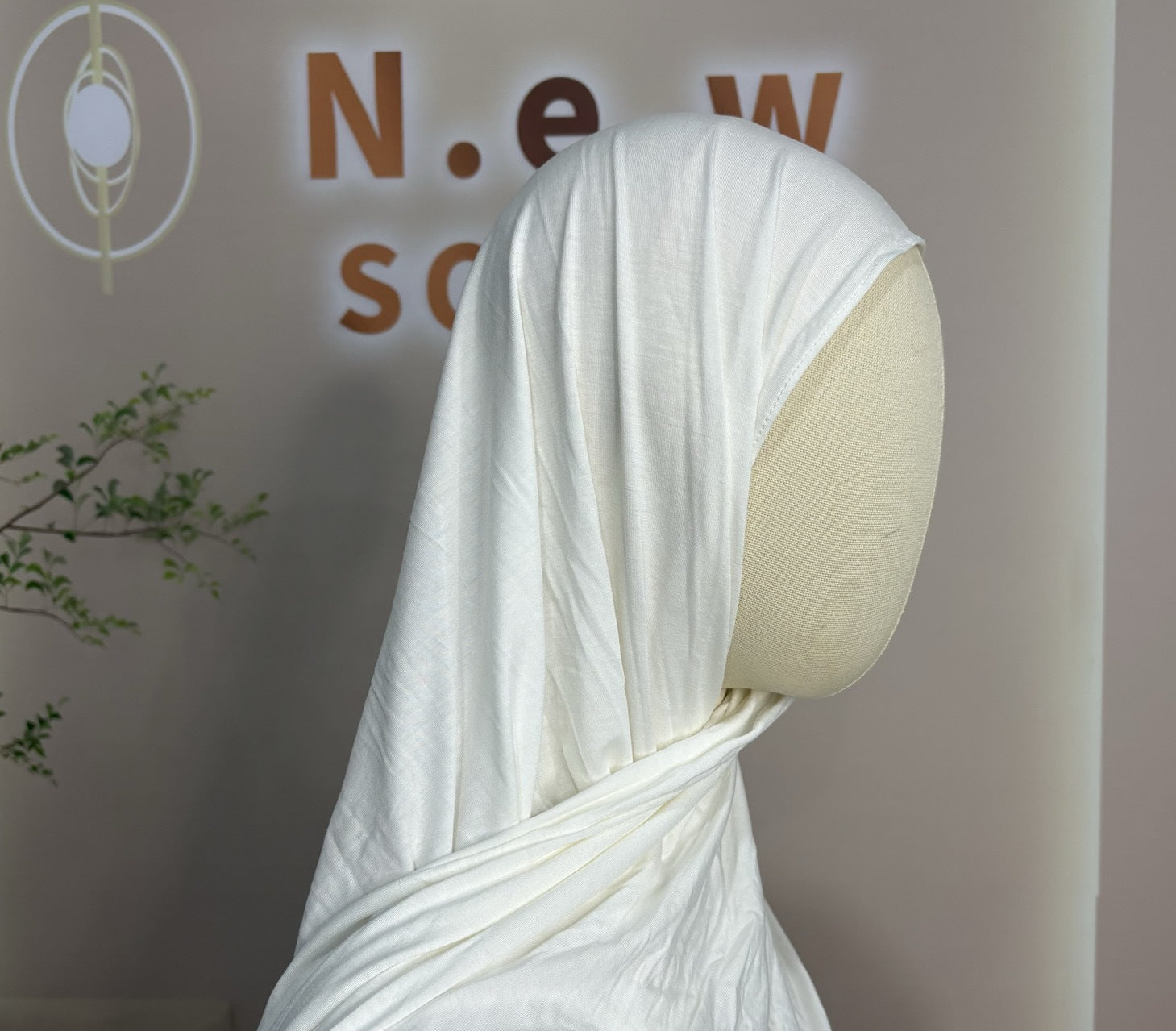 Bamboe Jersey Hijab Sjaal (MH255)
