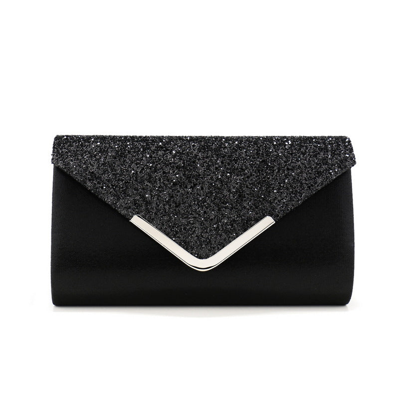 Classic Glitter Envelope Evening Clutch Bag - Sparkling Party Handbag & Crossbody Purse for Weddings & Proms（MAC495）