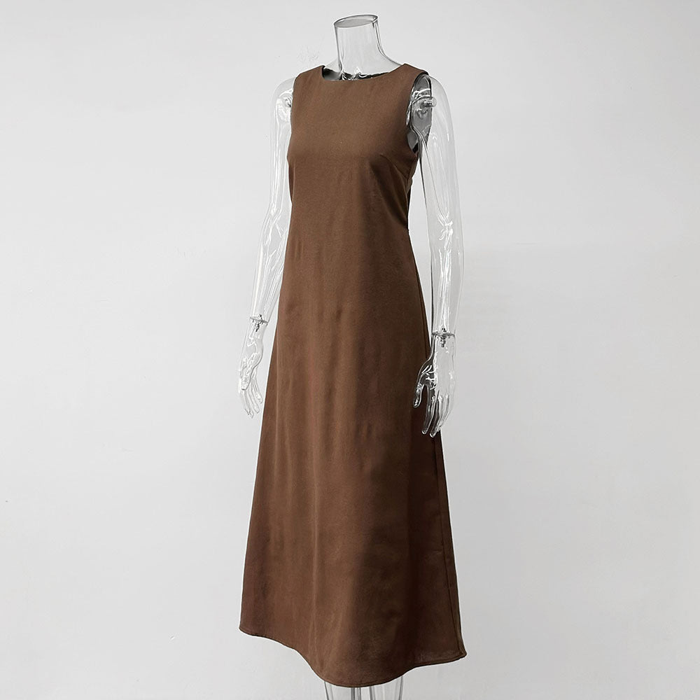 Cotton Sleeveless Midi Dress(MS500)