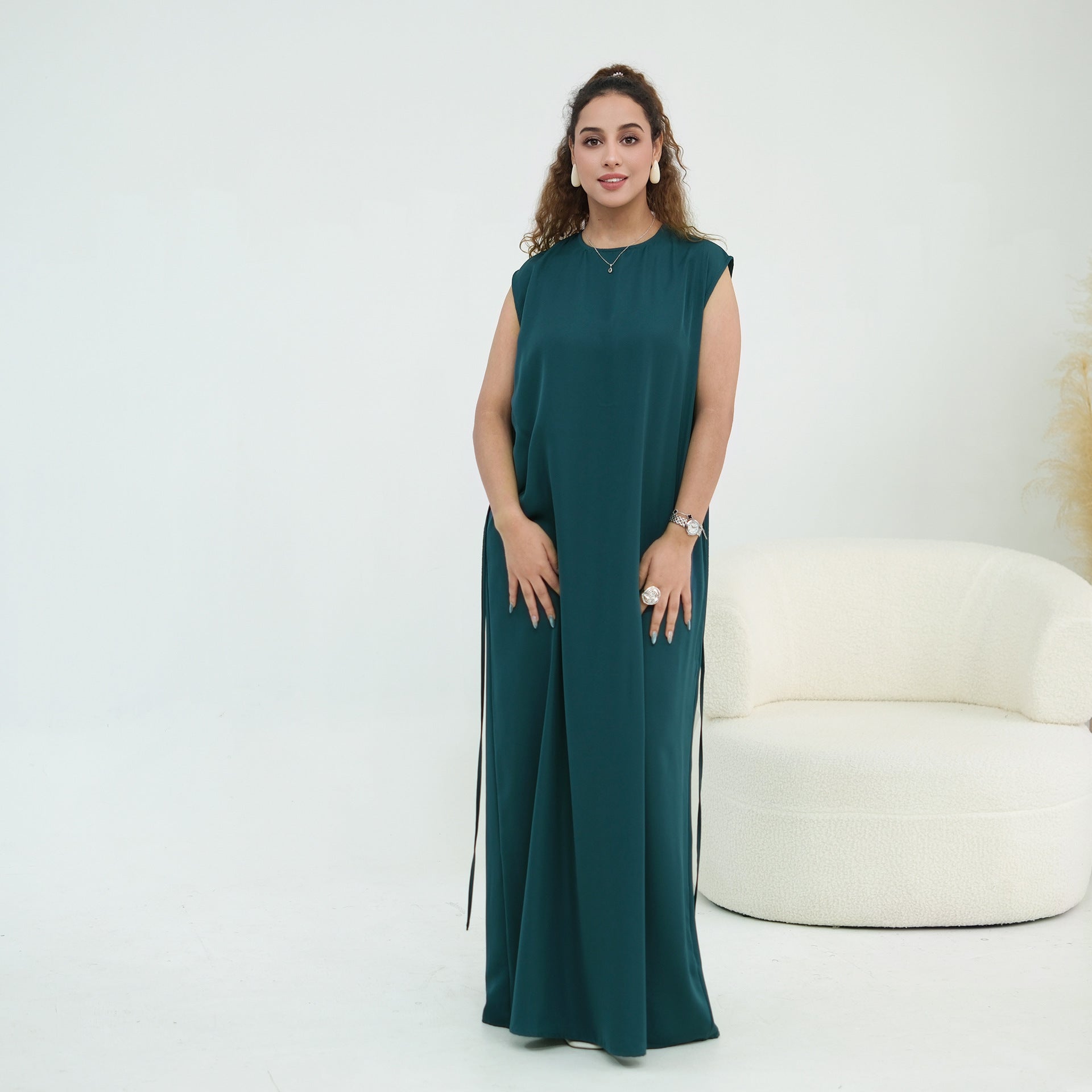 Nida Open Abaya & Hijab Set(MOA344)