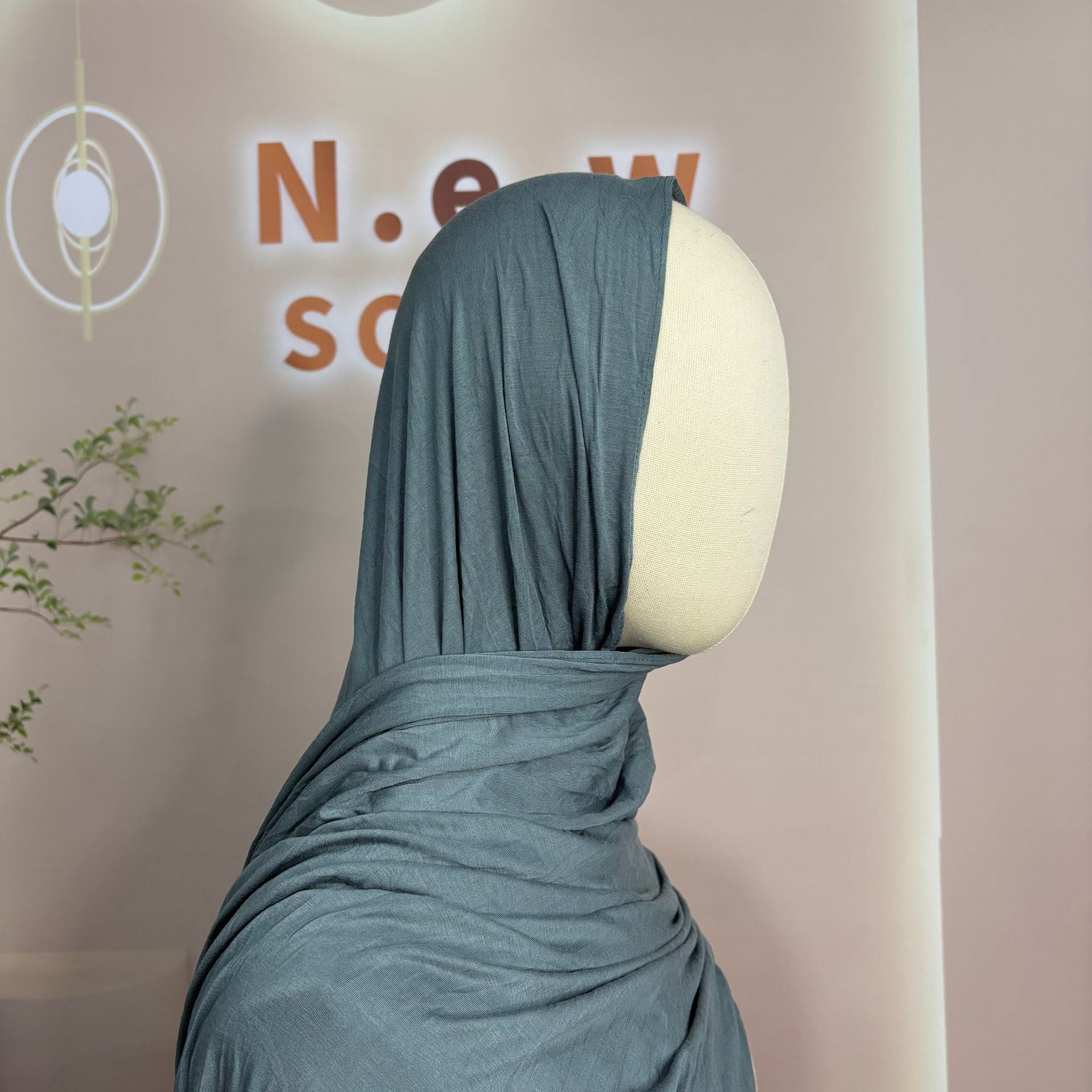 Bamboe Jersey Hijab Sjaal (MH255)