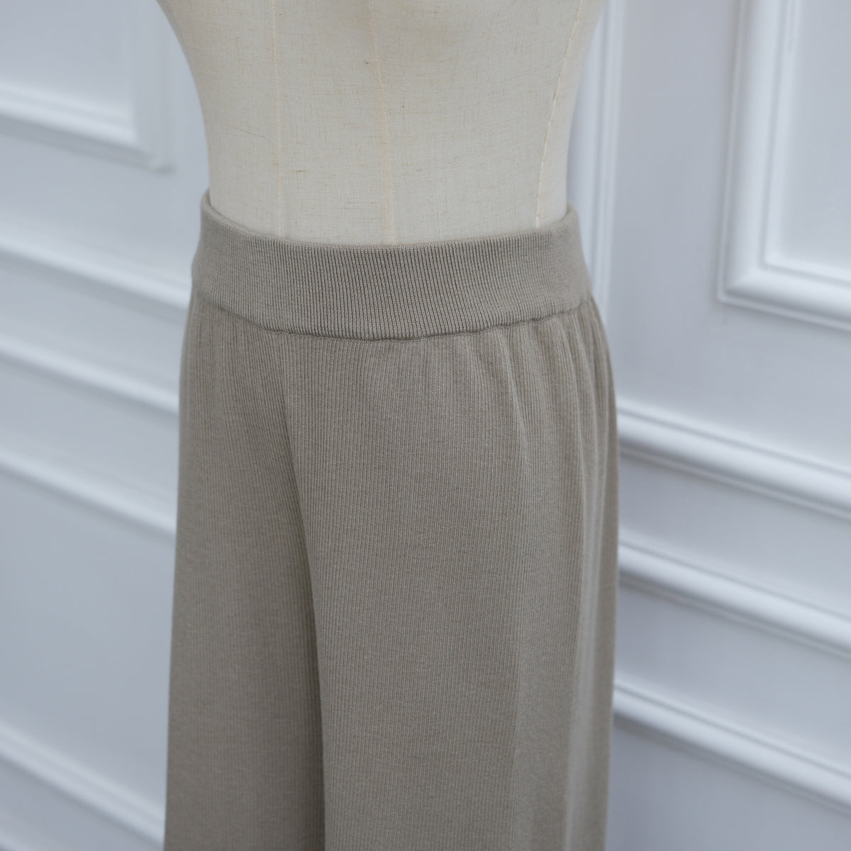 Modest Ribbed Knit Two-Piece Set(MS536)