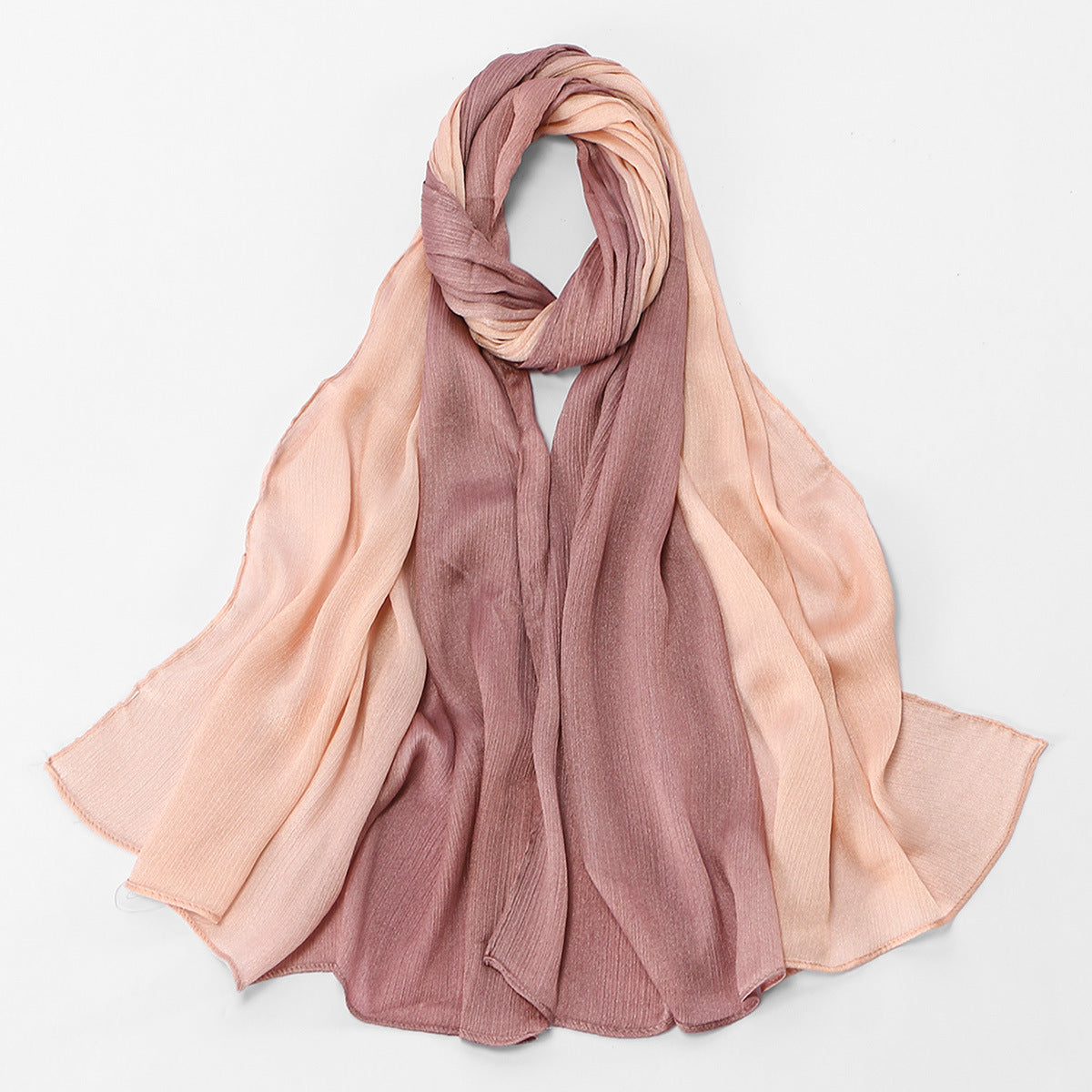 Gradient Crinkle Texture Hijab Scarf (MH253)