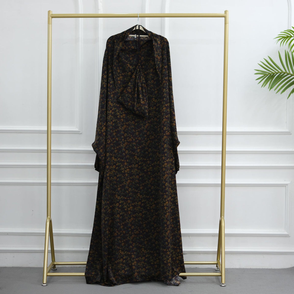 Printed One-Piece Hijab Abaya Prayer Set(MJ025)
