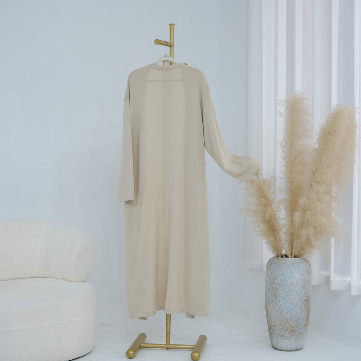 Solid Knit Top & Pants Set(MOA350)