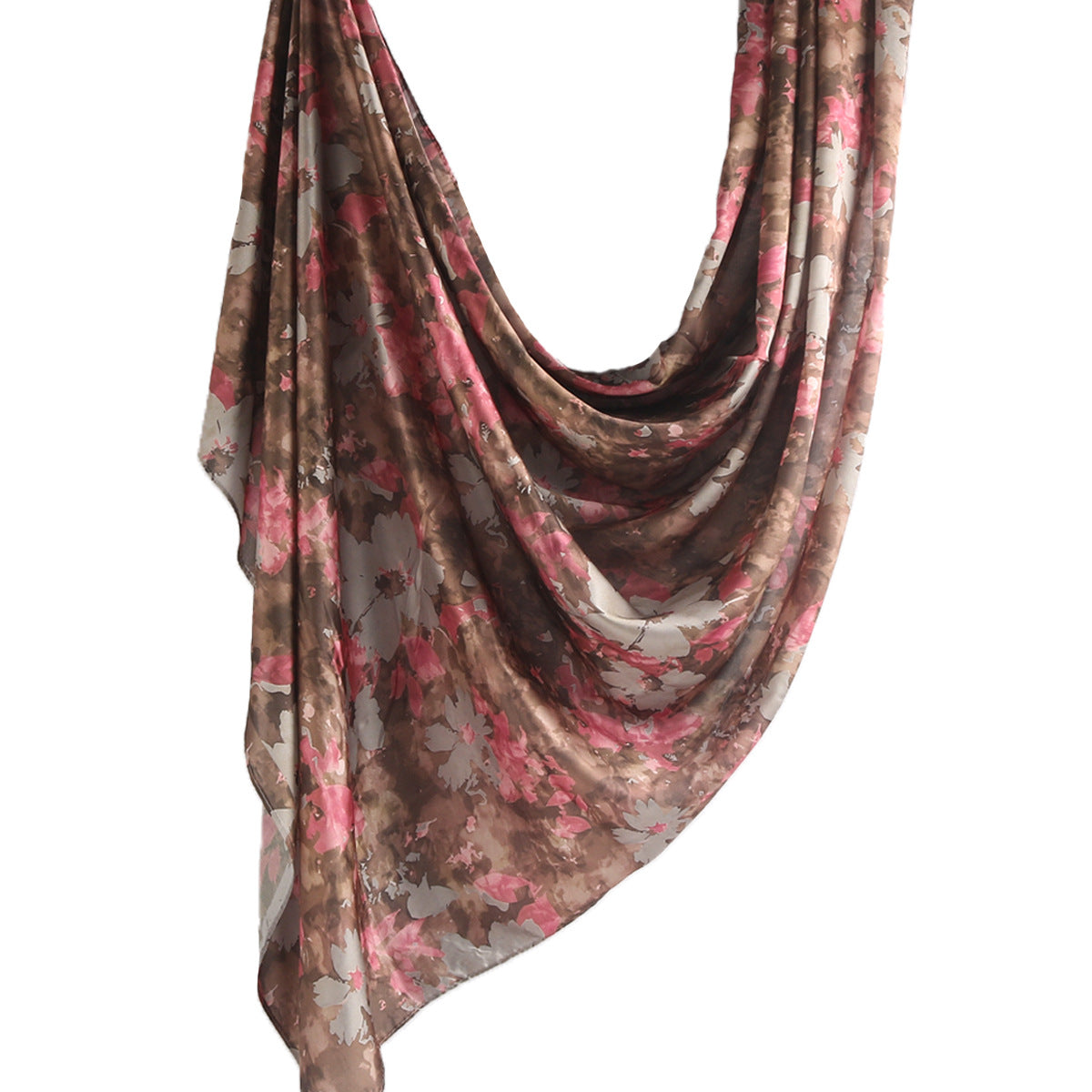 Silk Marble Print Hijab Scarf(MH209)