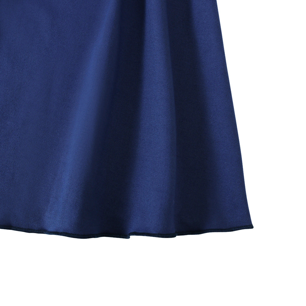 Girls Navy Dress & Hijab Set(MKG024)