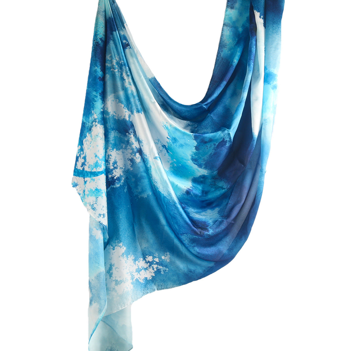 Silk Marble Print Hijab Scarf(MH209)