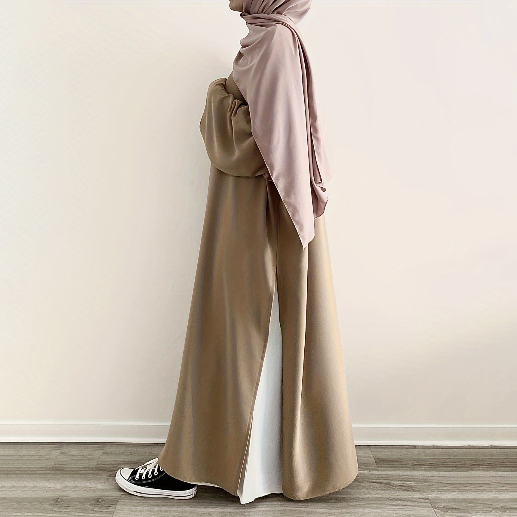 MA063 Casual Fashion Slit Abaya