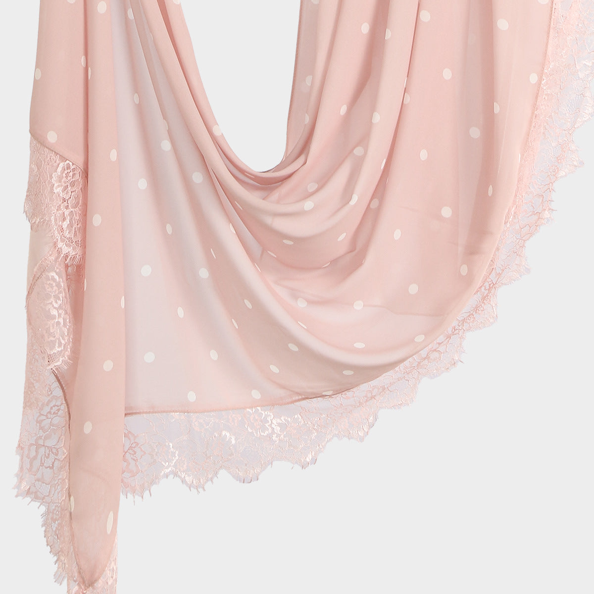 Foulard Hijab à Dentelle Pois (MH252)