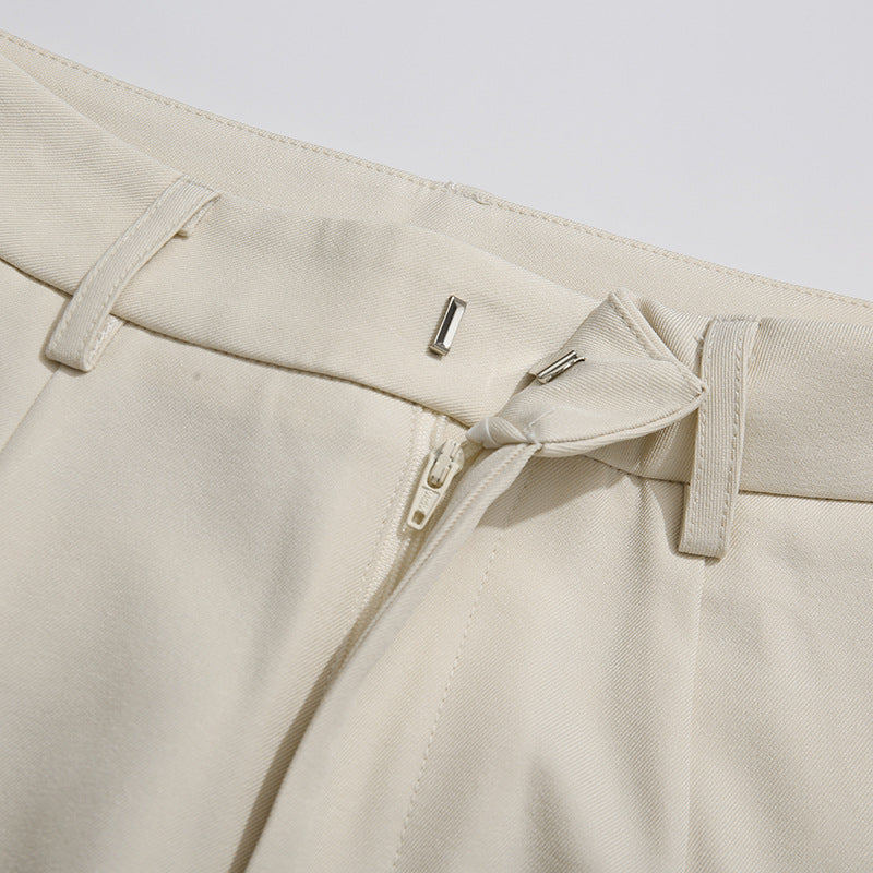 Gold Button Blazer & Straight Leg Pants Set(MS398)