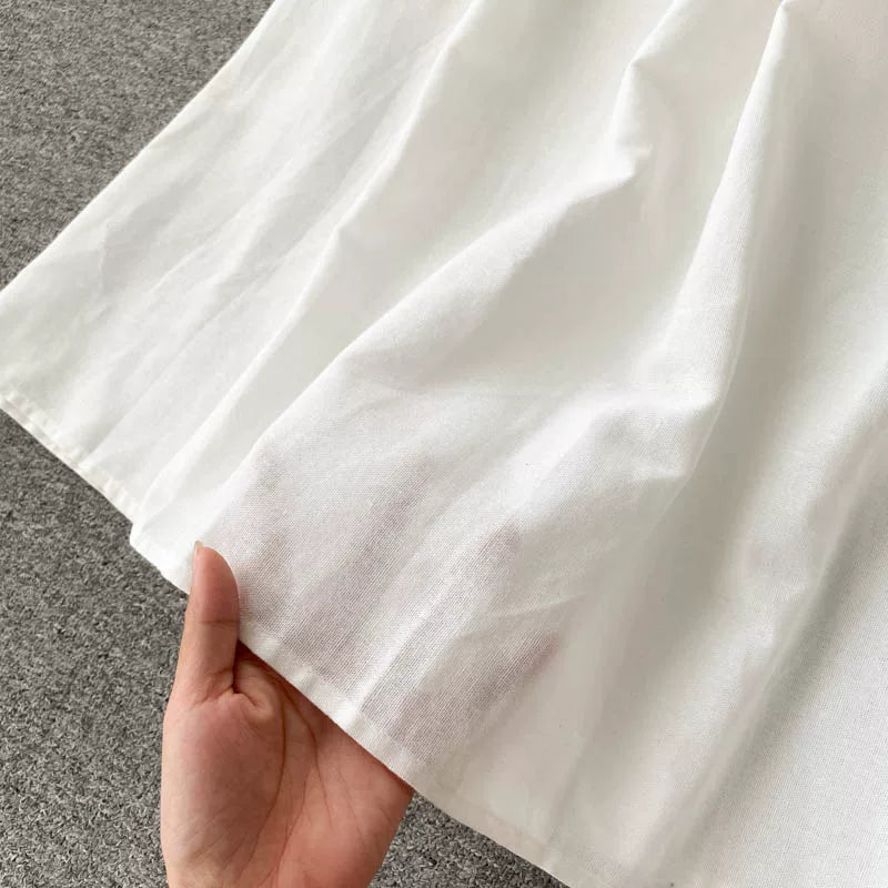 Bohemian Embroidered Linen-Look Maxi Dress(MS435)