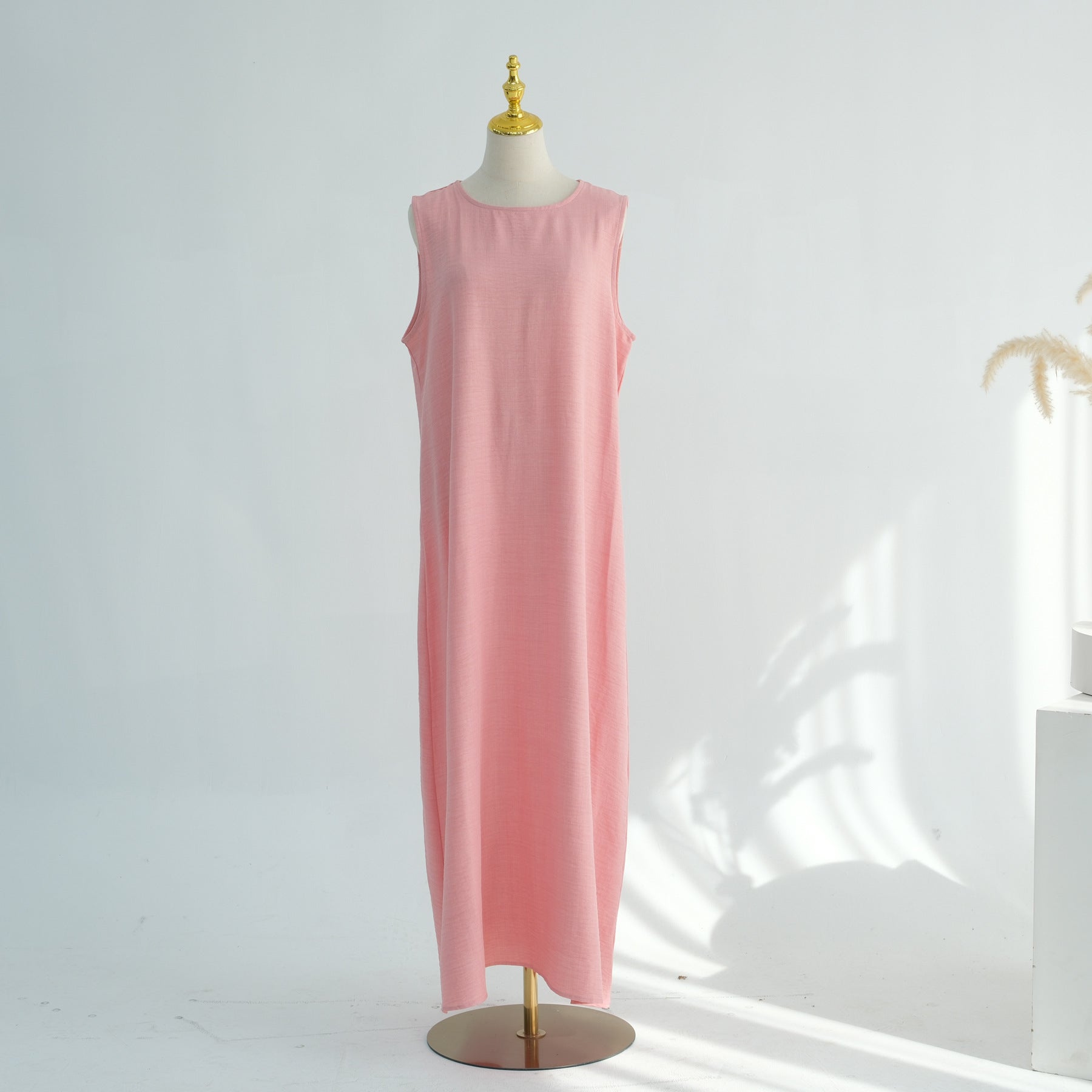 Textured Abaya Set with Tie-Back(MA368)