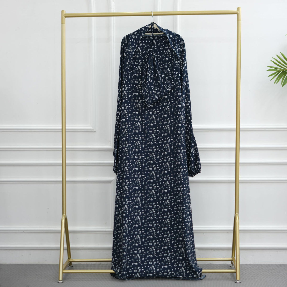 Printed One-Piece Hijab Abaya Prayer Set(MJ025)