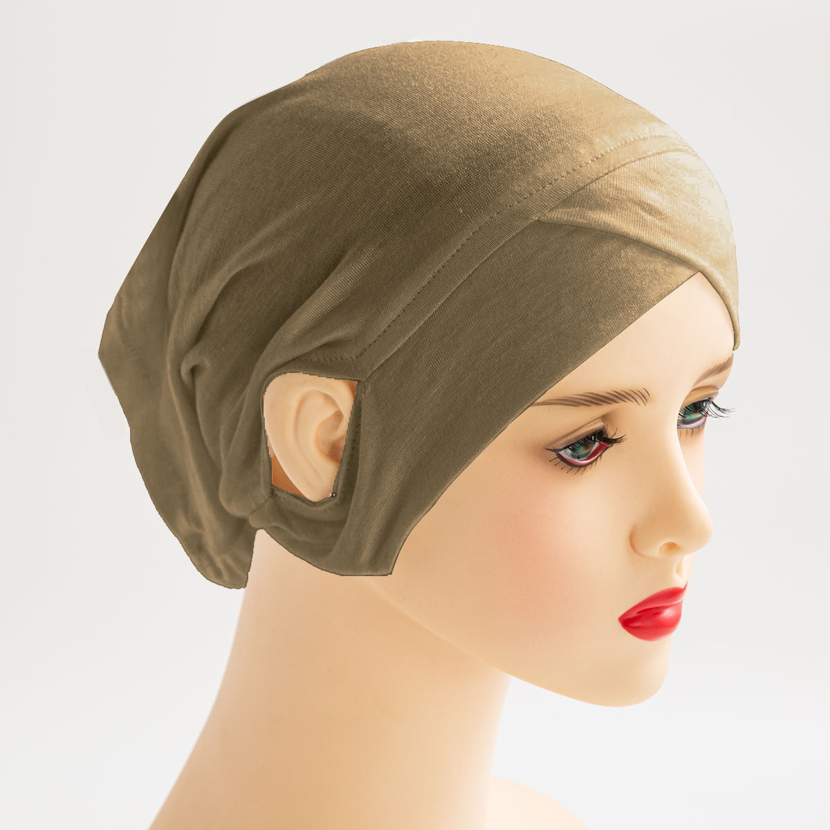 High Stretch Mercerized Cotton Ear-Exposing Inner Cap(MH203)