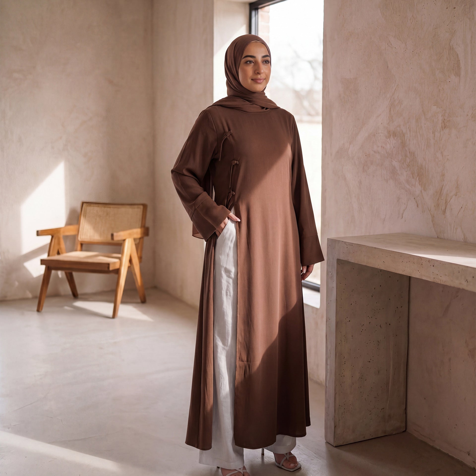 Modest Nida Longline Tunic Top(MS420)