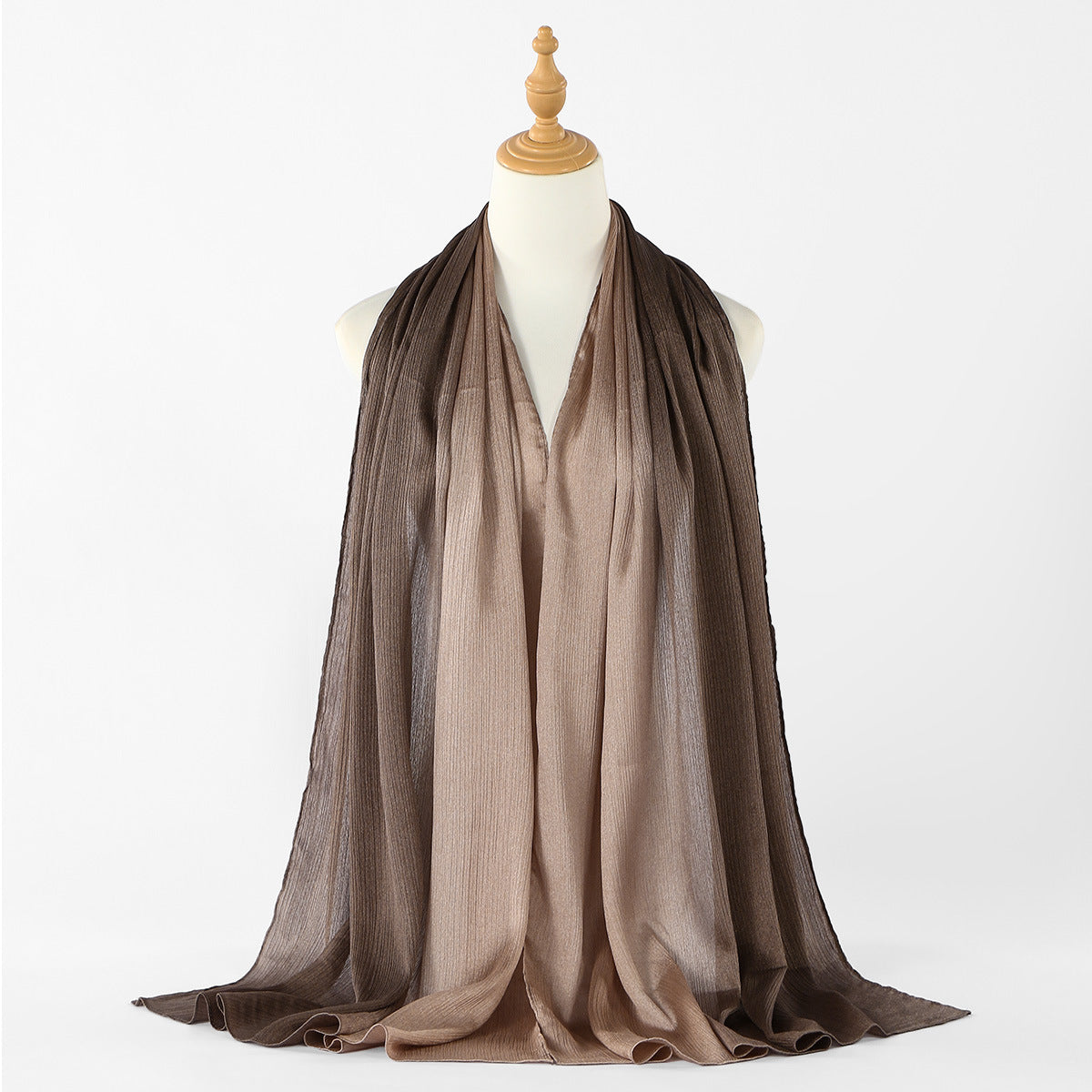 Gradient Crinkle Texture Hijab Scarf (MH253)