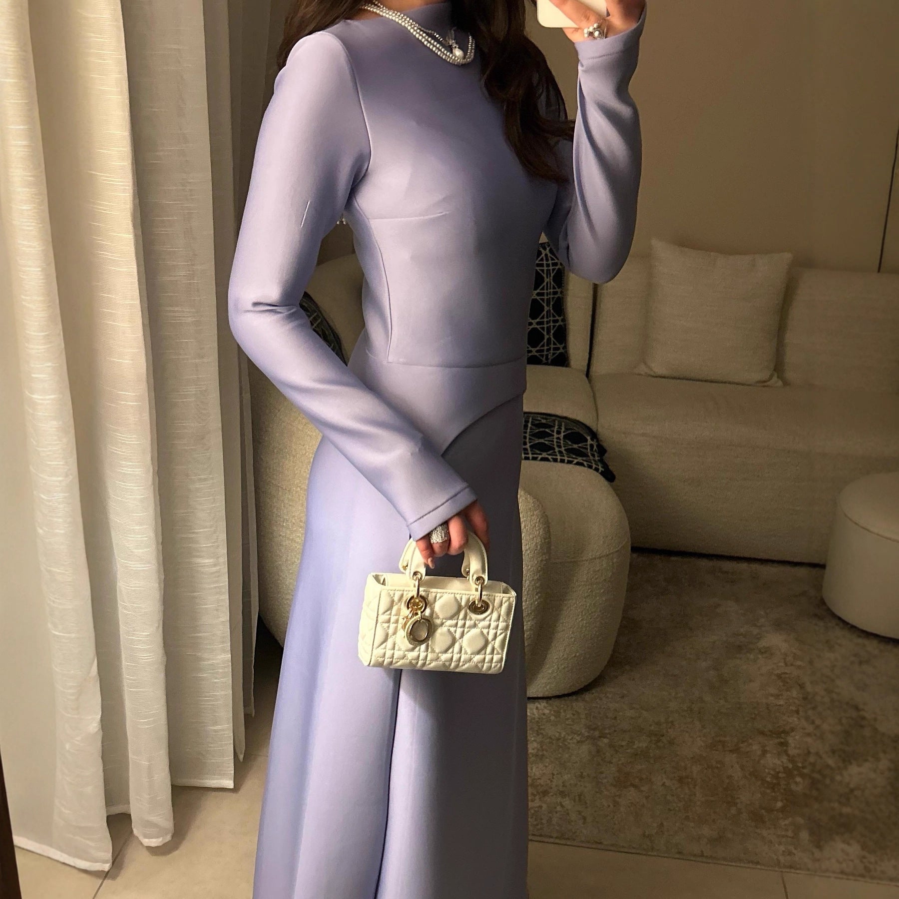 Elegant Long Sleeve Modest Gown(MS297)