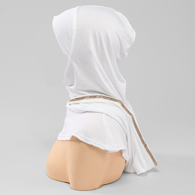 Crystal Trim Instant Hijab Cap(MH256)