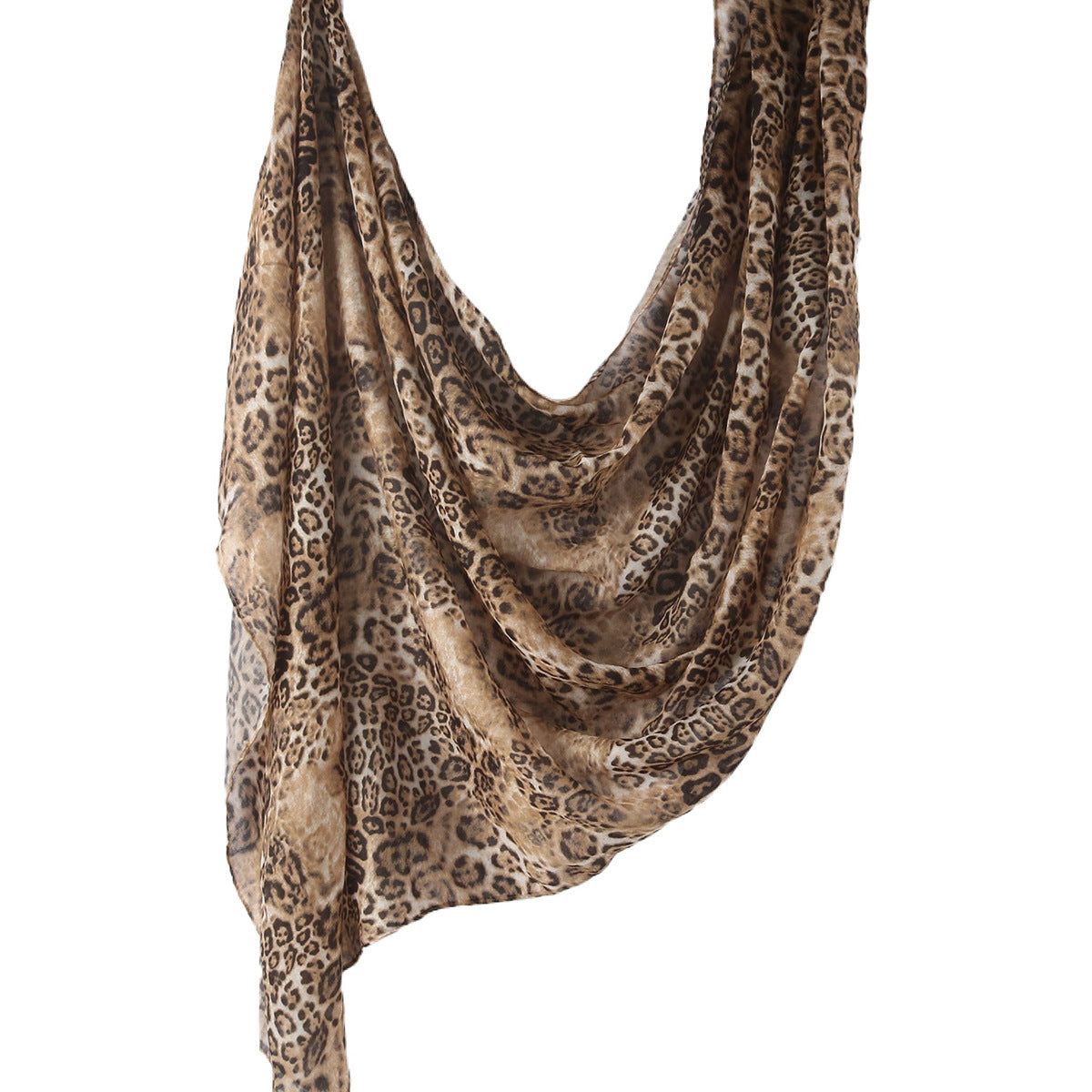 Versatile Leopard Print Fashionable Hijab (MH164)