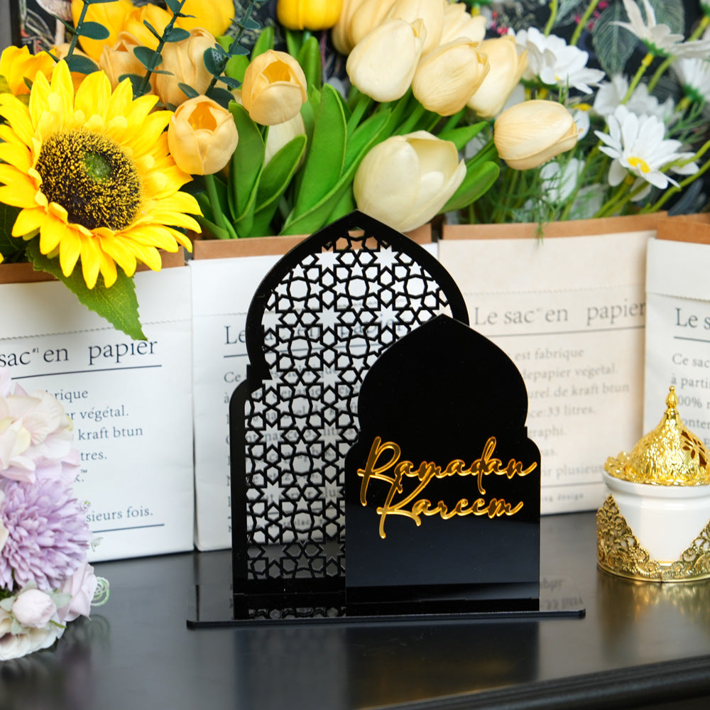 Islamic Hollow Pattern Acrylic Tabletop Decor (MAC404)