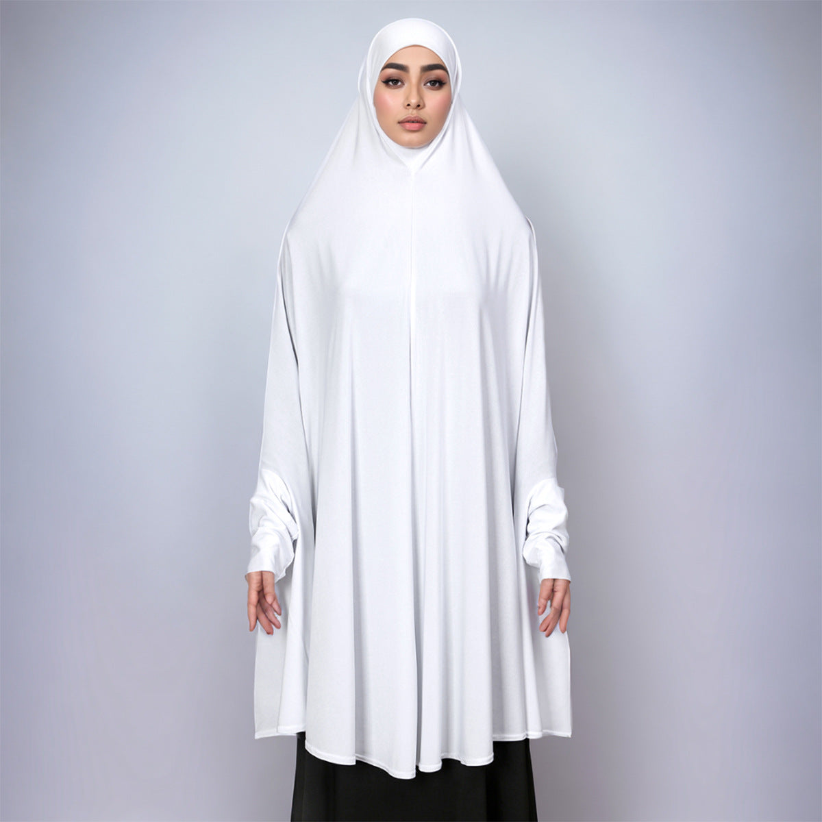 Khimar Prayer Dress with Sleeves(MJ023)