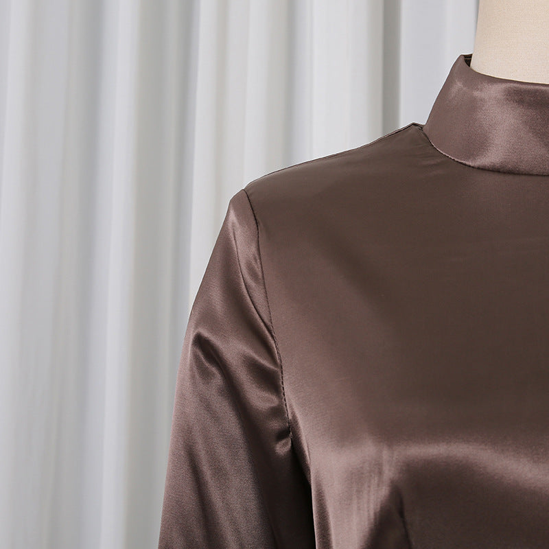 Corset Peplum Top & Maxi Skirt Set(MS396)