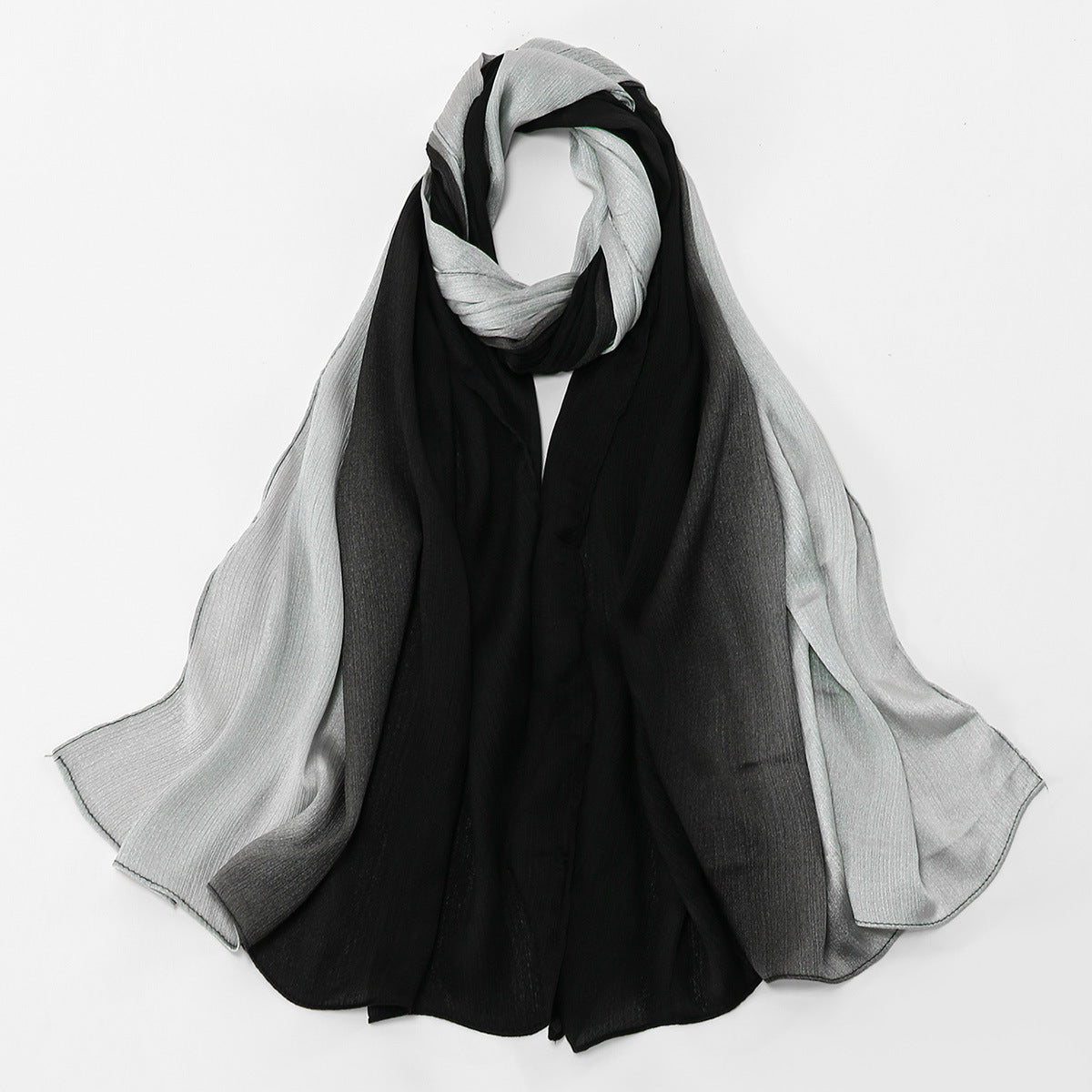 Gradient Crinkle Texture Hijab Scarf (MH253)