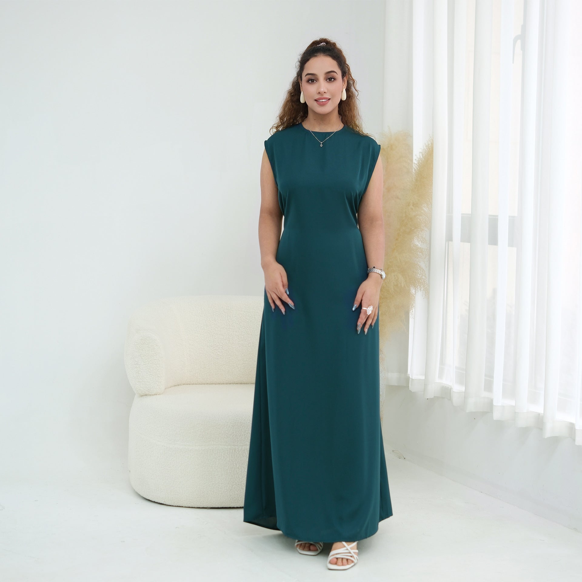Nida Open Abaya & Hijab Set(MOA344)