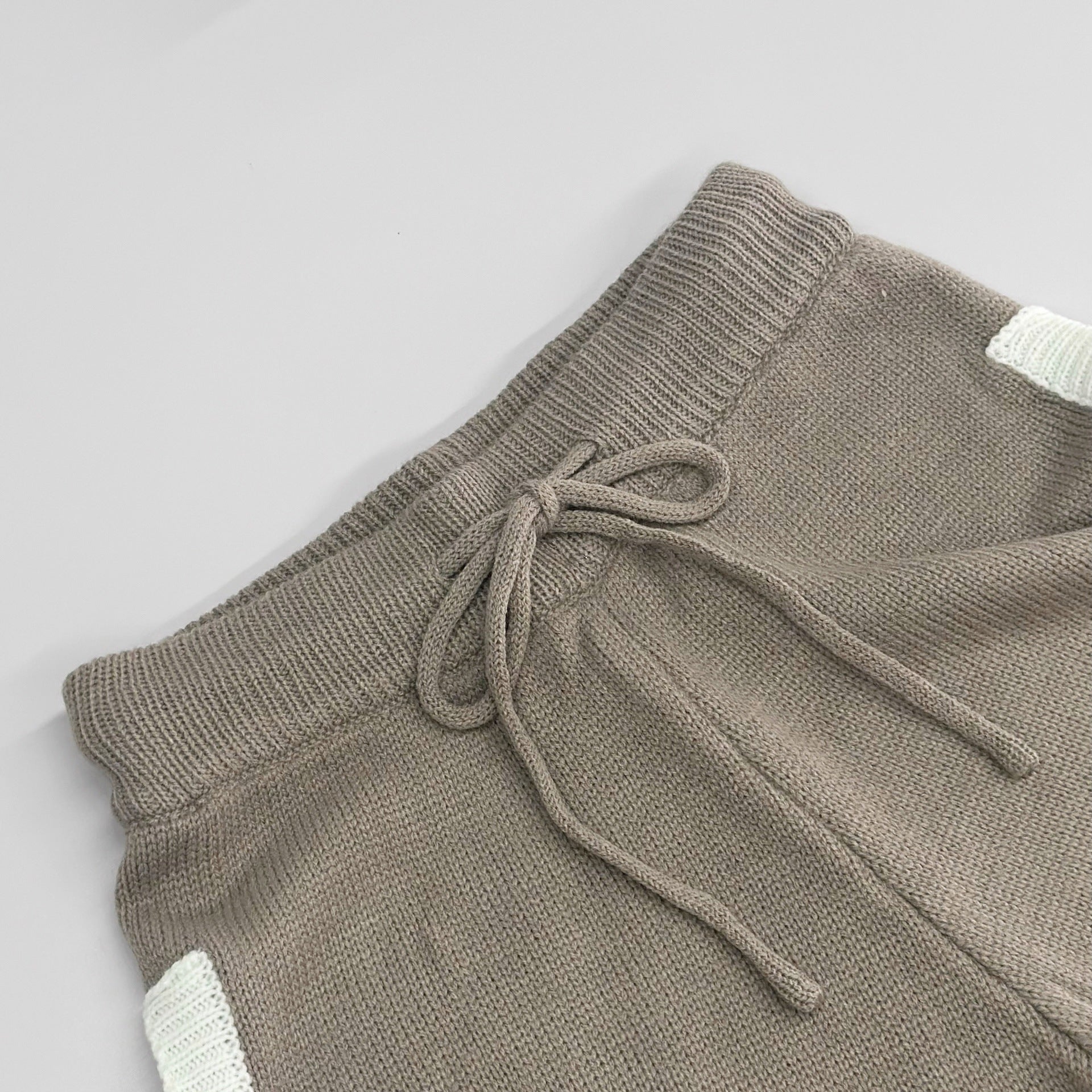 Textured Knit Sweater & Wide-Leg Trouser Set(MS448)