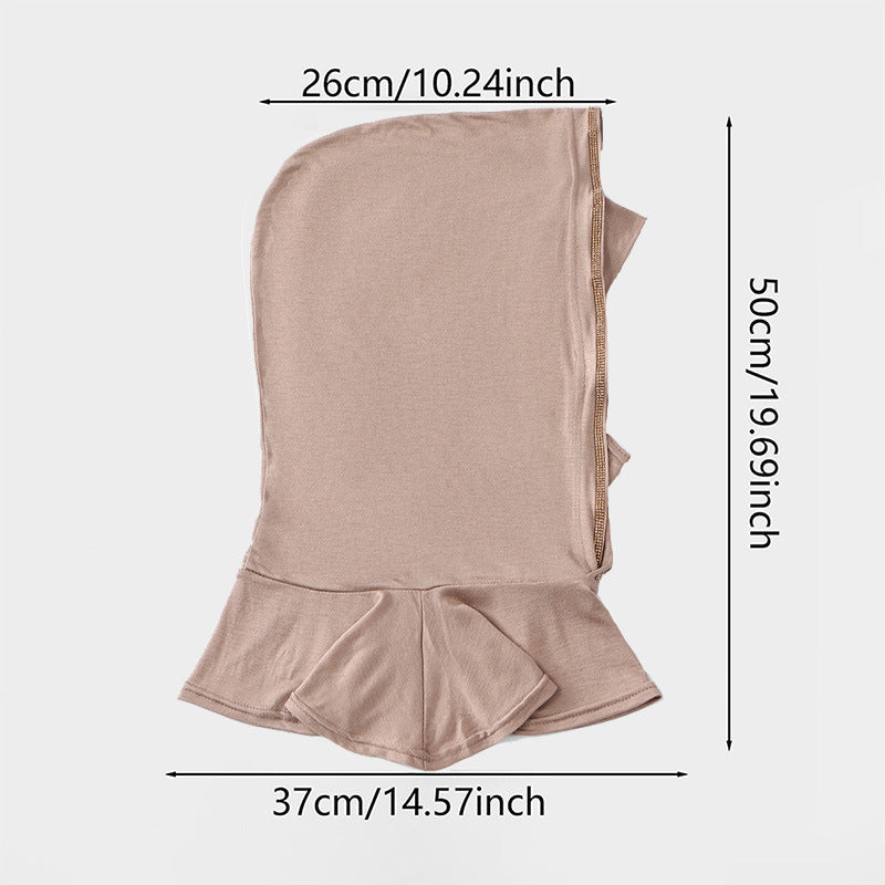 Crystal Trim Instant Hijab Cap(MH256)