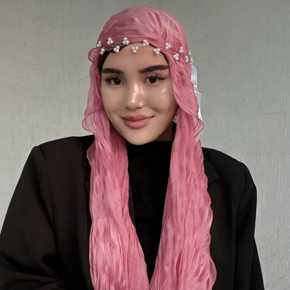 Crinkle Shimmer Hijab(MH228)